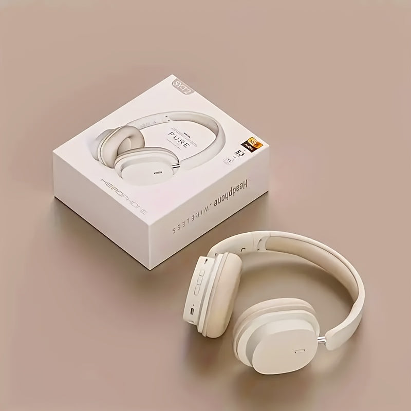 Wireless Noise-Canceling Headphones with Deep Bass and Built-in Microphone