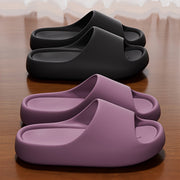 Women's Soft-Sole Quick-Dry Home Slippers Casual Solid Color Outdoor Thick-Soled