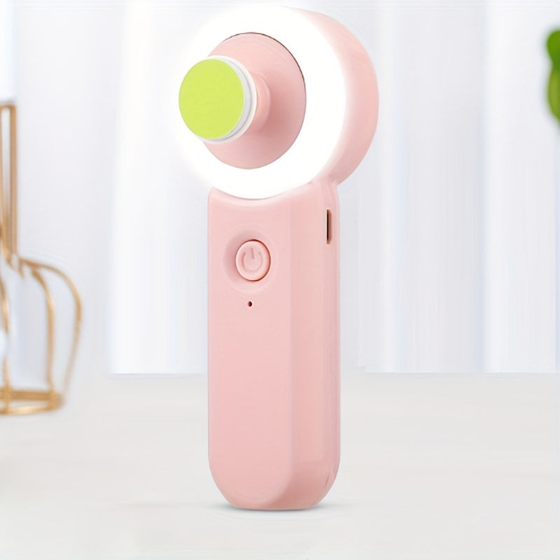 LED chiroq bilan elektr tirnoq kesgichi, USB orqali zaryadlanadigan, 6 ta maydalash boshliqlari, xavfsiz tirnoq kesgichlar.