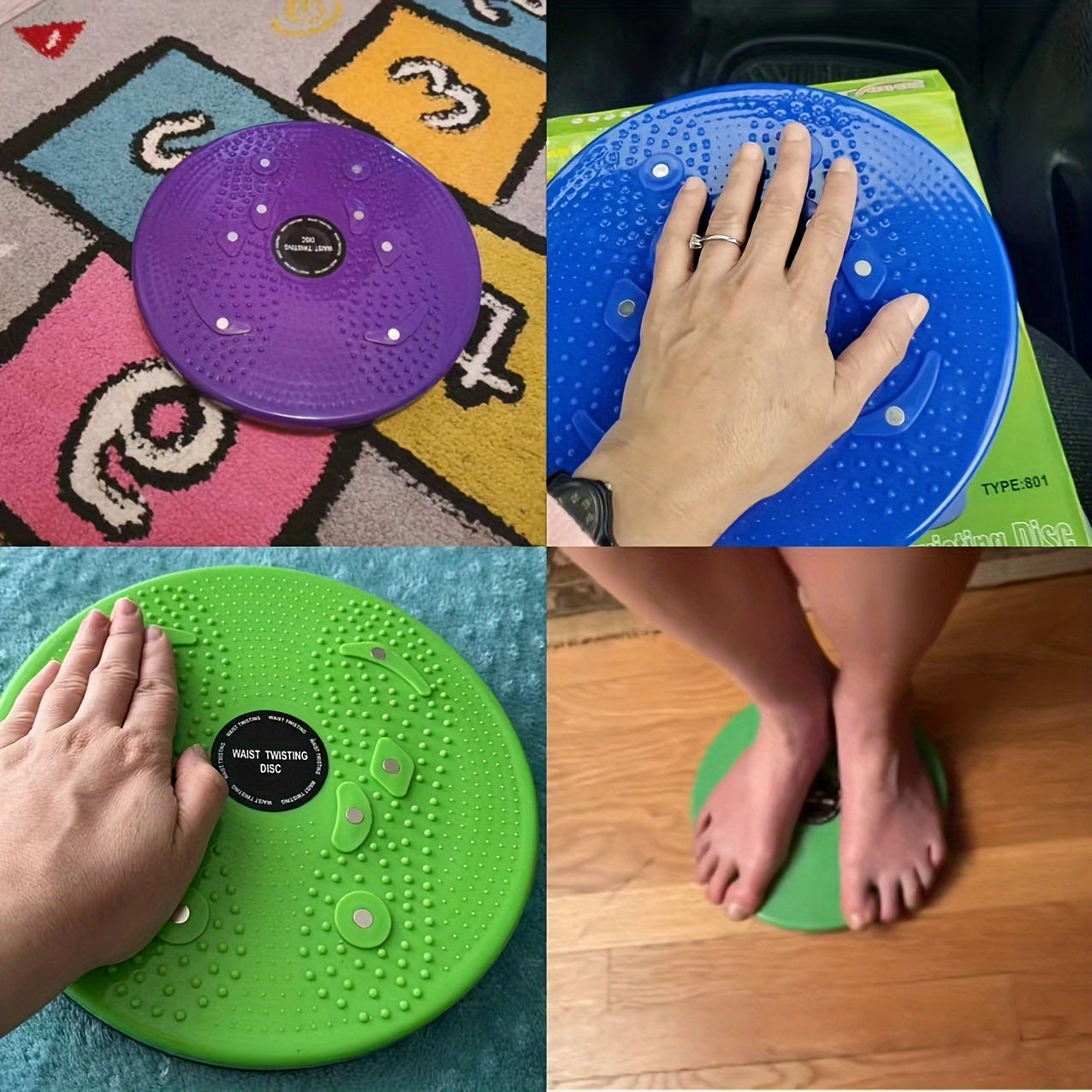 Multifunctional Waist Twisting Board for Abdomen Body Shaping PVC Fitness Equipment