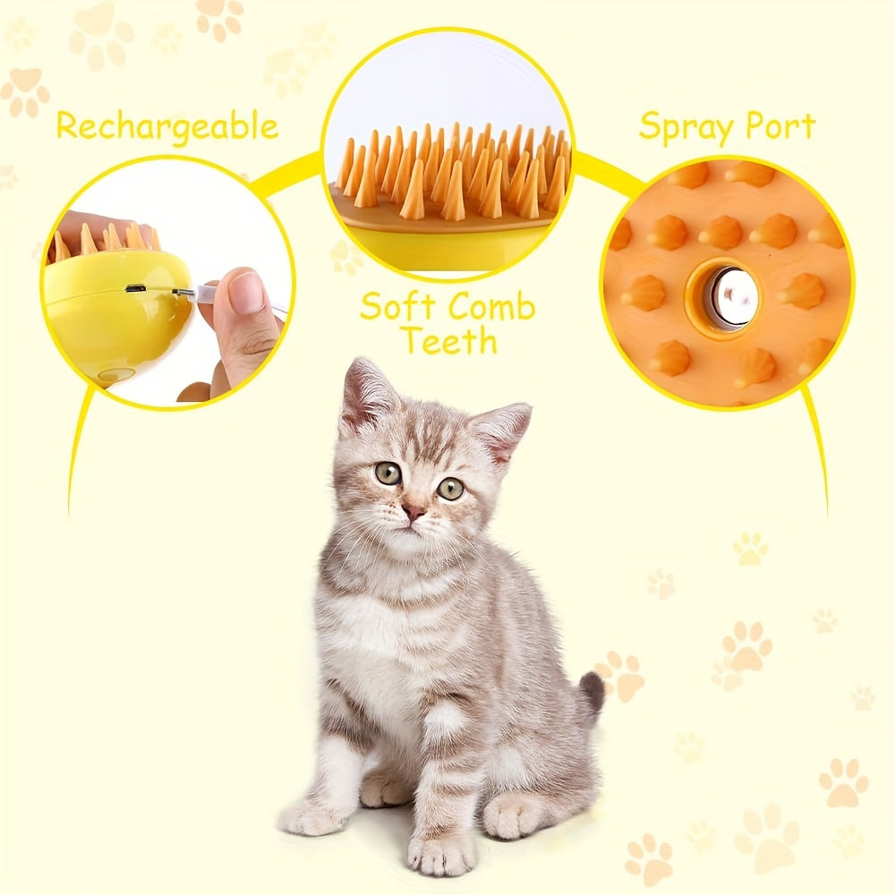 Pet Care Cat Grooming Brush with Floating Hair Removal and Massage Comb