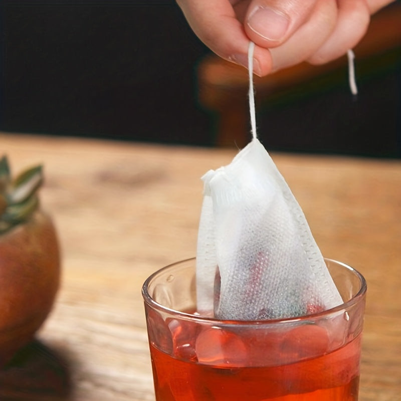 100 or 200 Pieces 5X7cm PET Tea Bags for Home Brewing