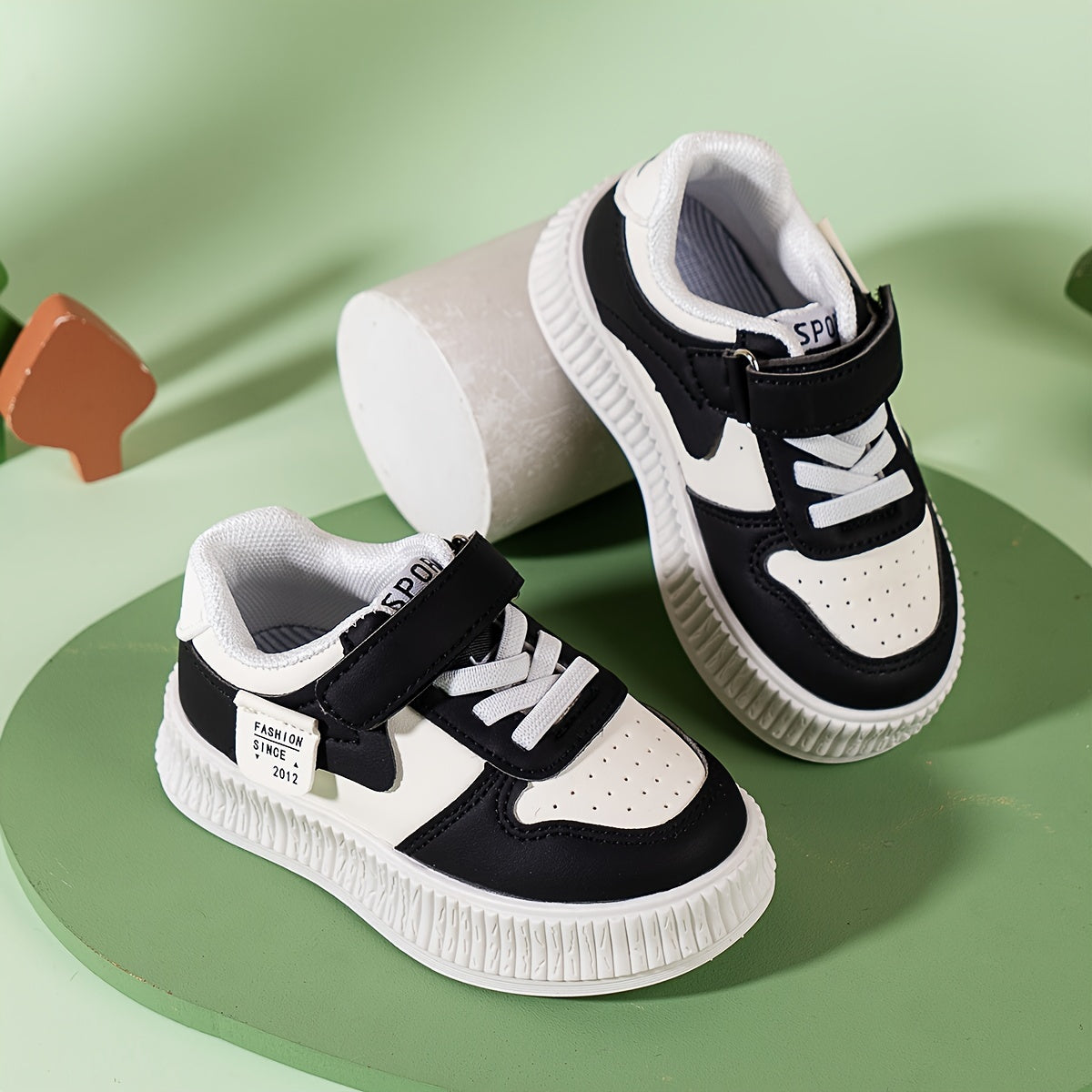 Baby Girls Sneakers Lightweight Breathable Spring Autumn Low Top PU PVC EVA Fabric