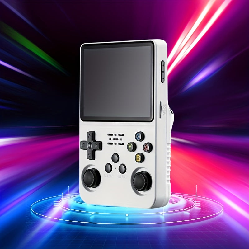 64G xotira bilan portativ video o'yin konsoli, ishga tushganda darhol o'ynash, 3.5 dyuymli IPS ekran va 7 ta rang variantlarini sozlash imkoniyati, baxtli bolalik xotiralarini uyg'otish uchun mo'ljallangan.