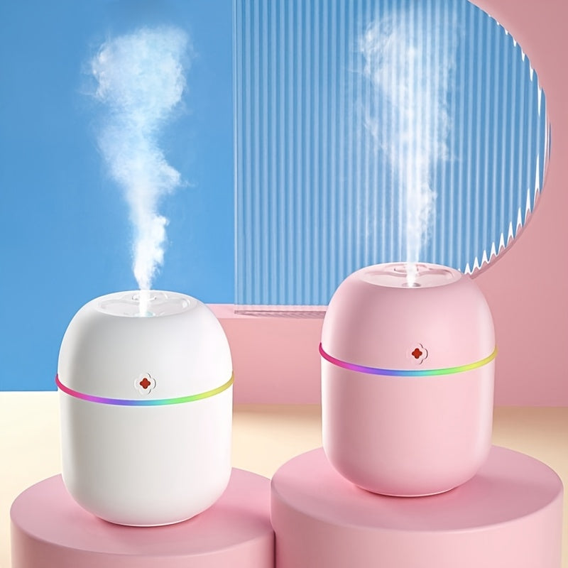 USB Aromatherapy Diffuser Humidifier with Colorful Atmosphere Lamp for Bedroom Office Car