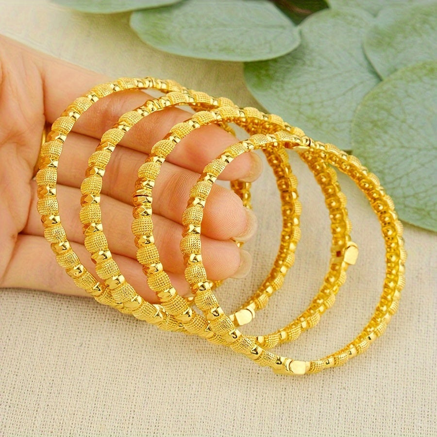 Set of 4 Waterproof Pea Design Bracelets for Women Gifts for Brides and Friends