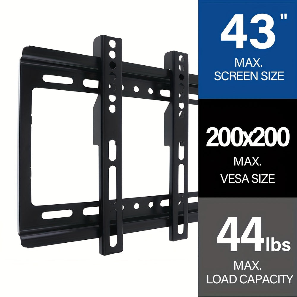 Ultra-Slim Wall Mount Bracket for TVs and Monitors 14-43 Inches VESA200