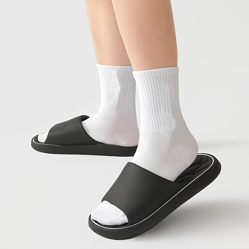 Black EVA Slides Non-Slip Indoor Outdoor Casual Beach Comfortable