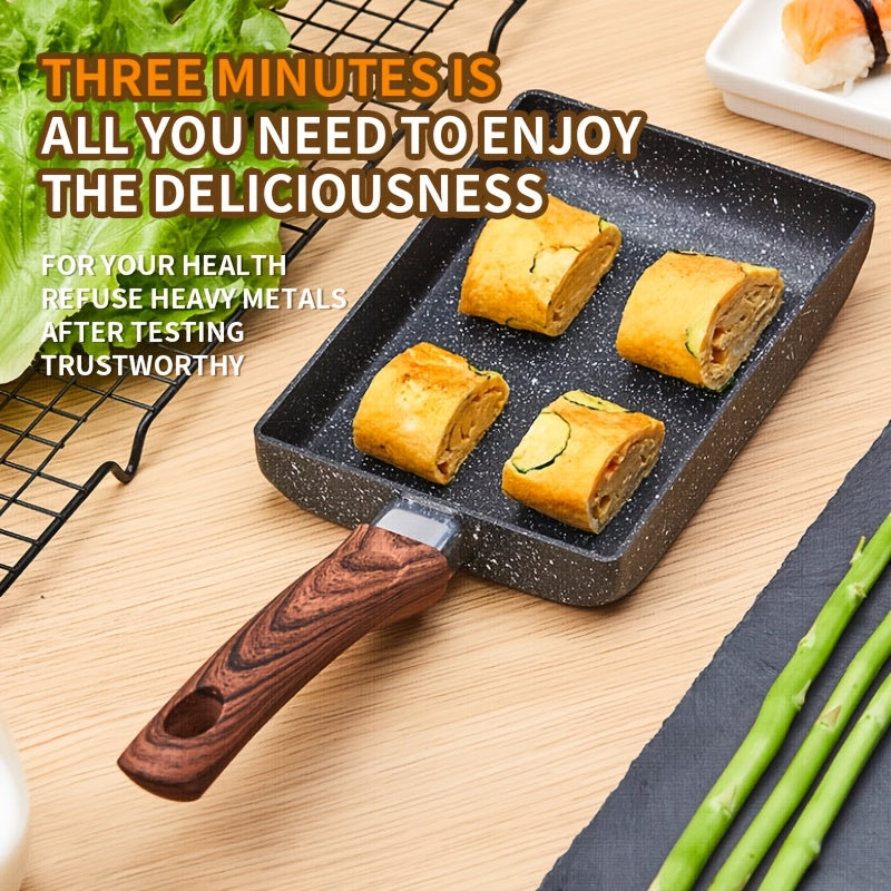 Toʻgʻri burchakli yopilmaydigan qattiq temir skilet tuxum, pancake, pastırma va bifshteks uchun 10 dyuym