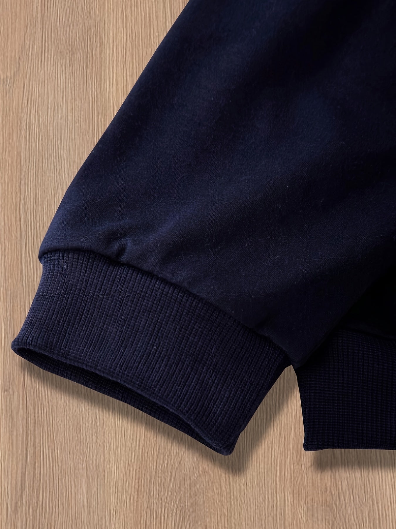 Girls Teen Fall Winter Polyester Sweatshirt and Plaid Skirt Set with Rib-Knit Detail