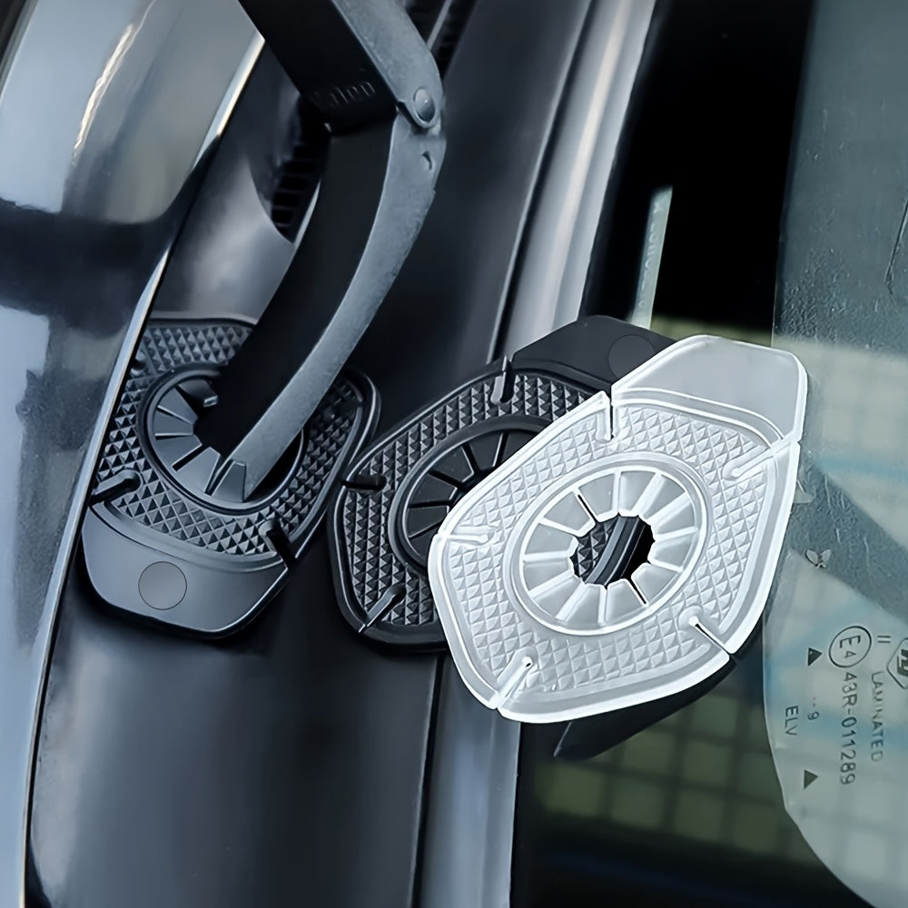 2 Pack Silicone Car Wiper Hole Covers Auto Dust Leaf Protection Durable