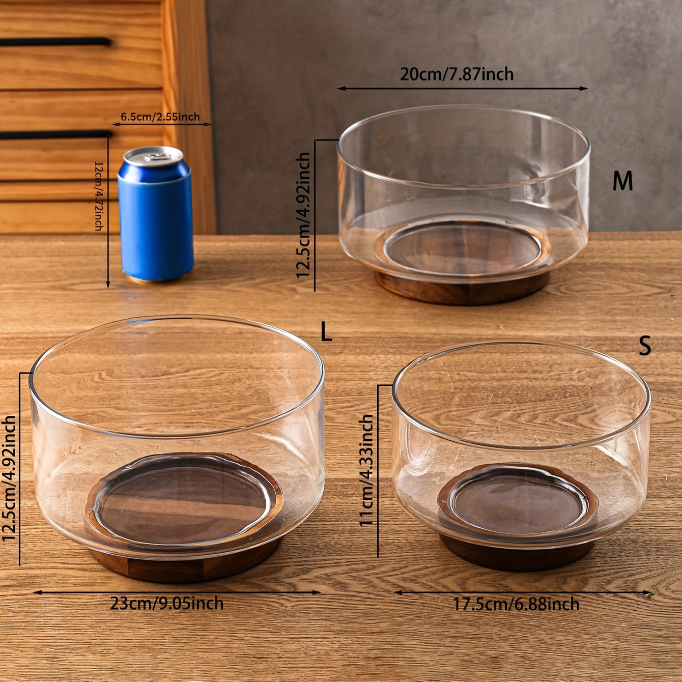 Glass Bowl for Fruit Yogurt Baking Dessert Nordic Style Tableware for Home Kitchen Restaurant