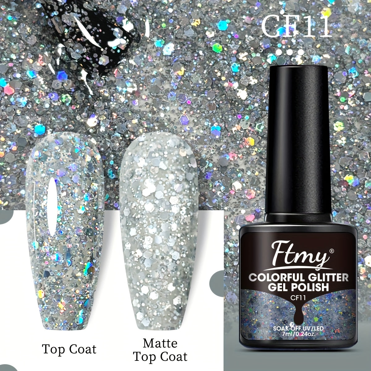 Women Gel Nail Polish Strong Bright Colors Long-Lasting