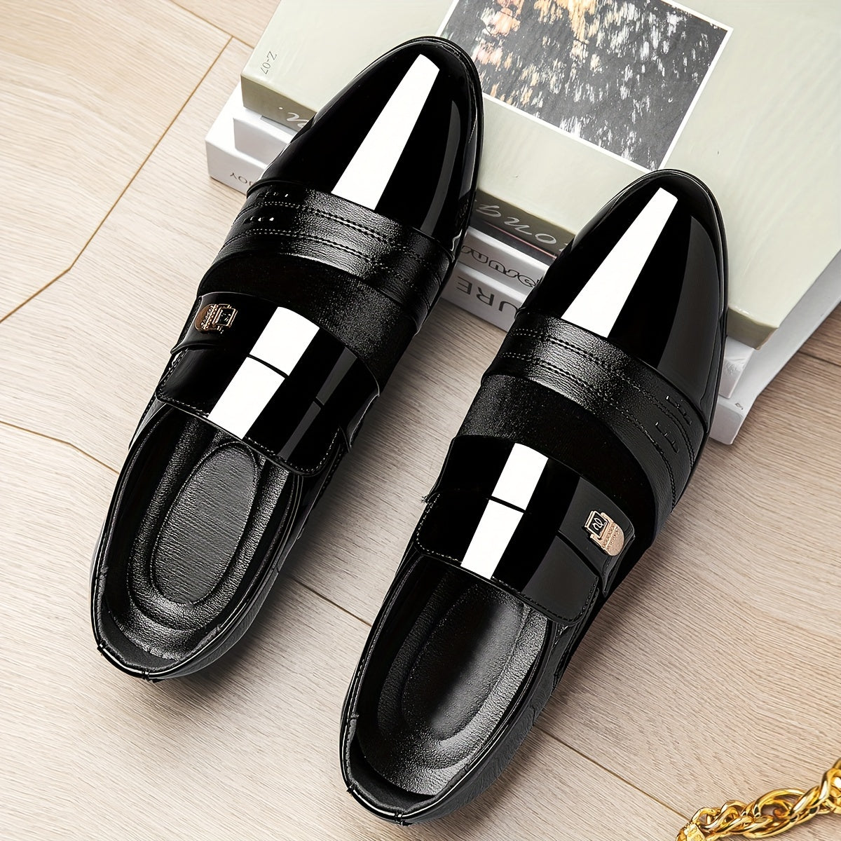 Мужские формальные туфли из микрофибры и синтетической кожи для свадеб и бизнеса