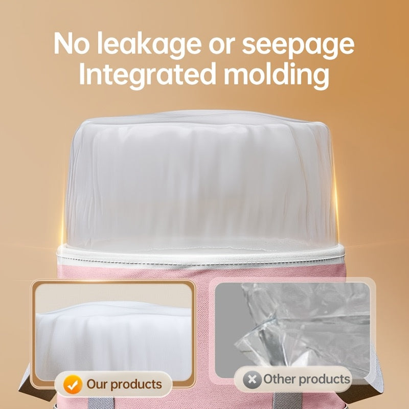 Foot Spa Bath Bucket Foldable Travel Pink Grey Non-Toxic Ergonomic Handles