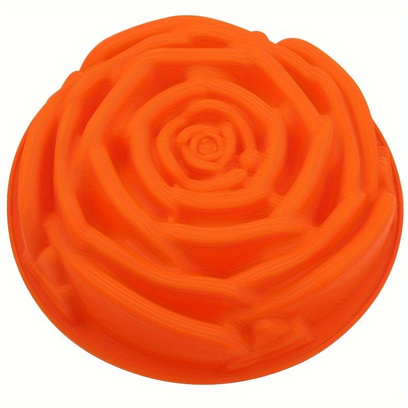 Large Silicone Rose Cake Mold and Soap Mold Set for Baking and Crafts