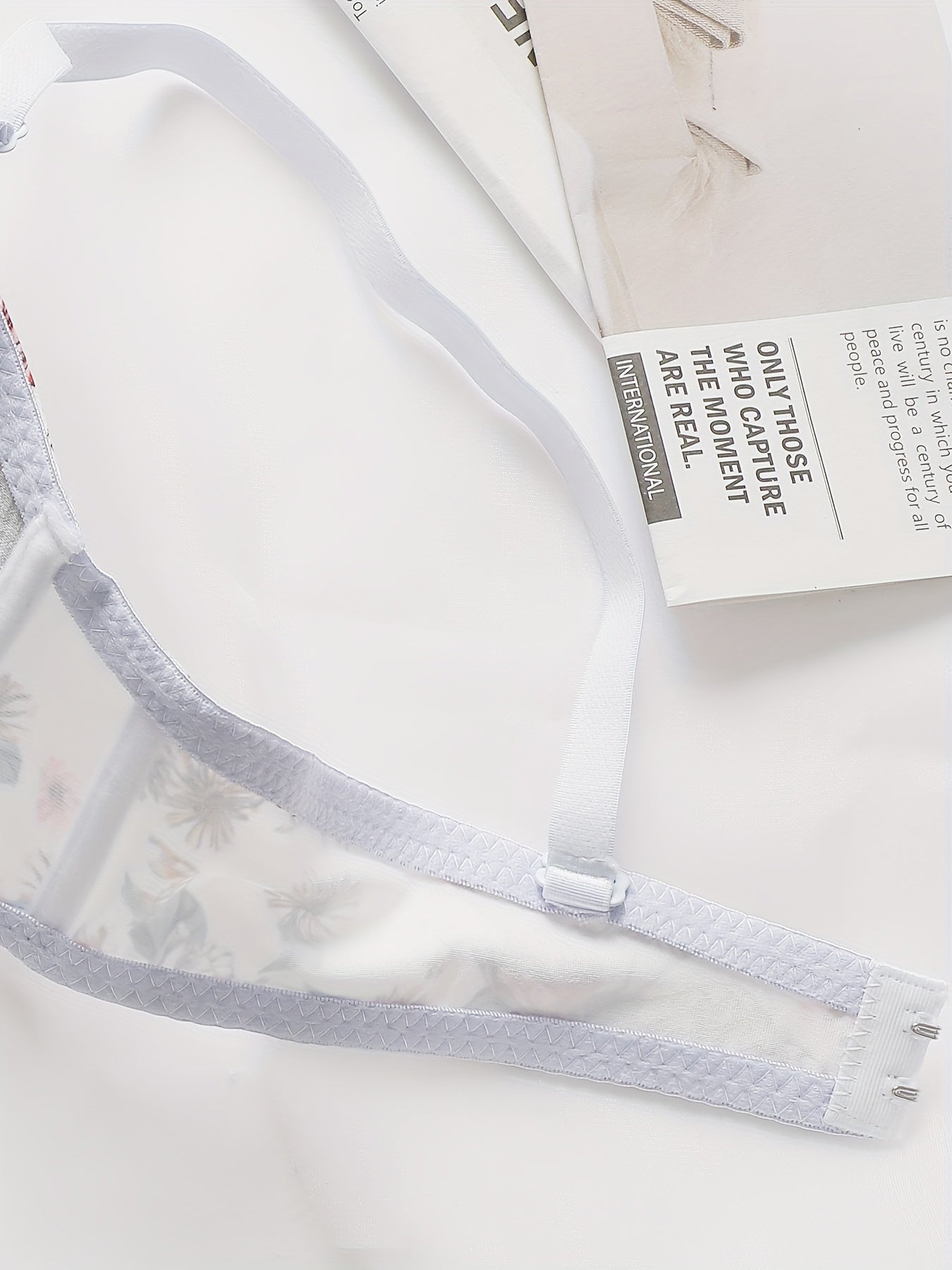 Women's Floral Print Seamless Push Up Bra and Panty Set Lingerie