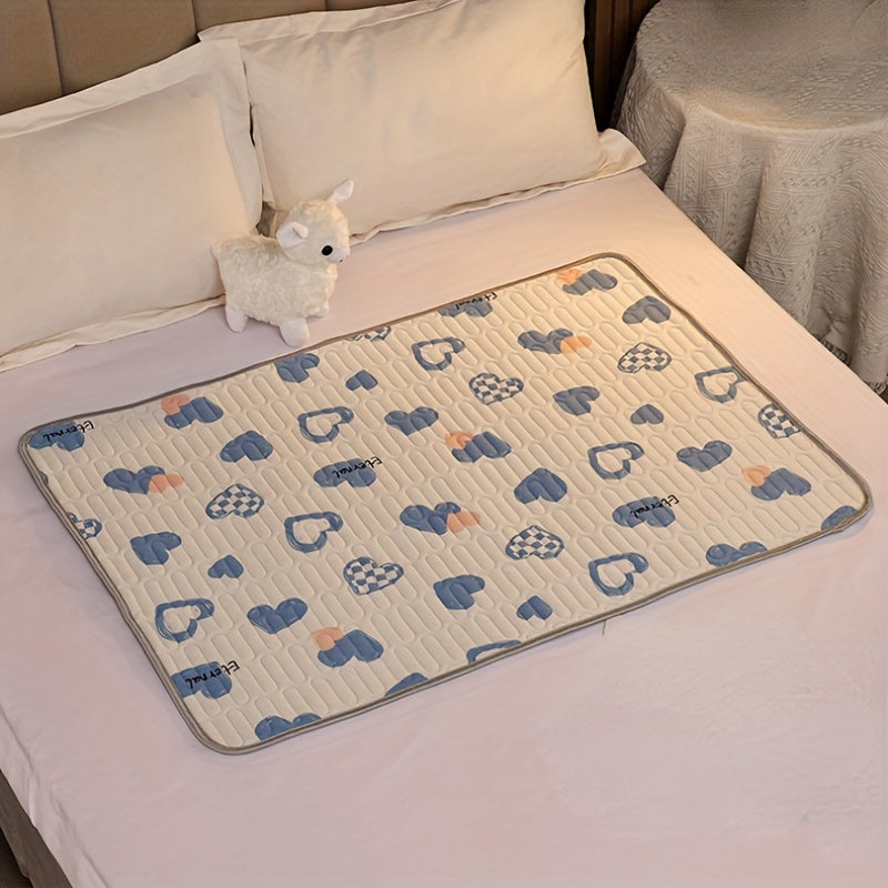 Large Waterproof Baby Changing Mat with Non-Slip Backing Soft Washable Cartoon Design