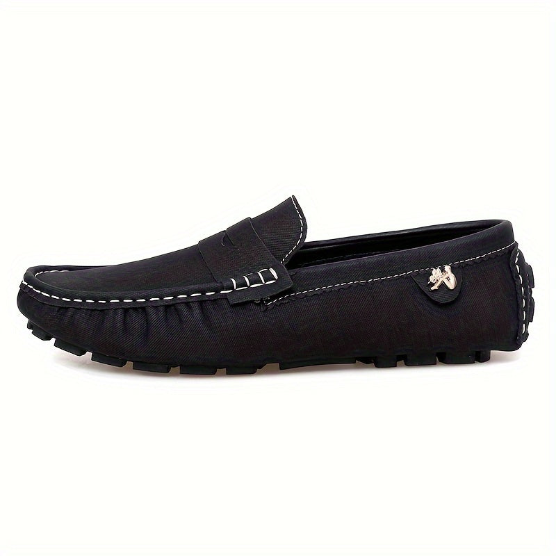 Women Slip-On Loafers Solid Color Non-Slip Rubber Sole All-Season Comfort