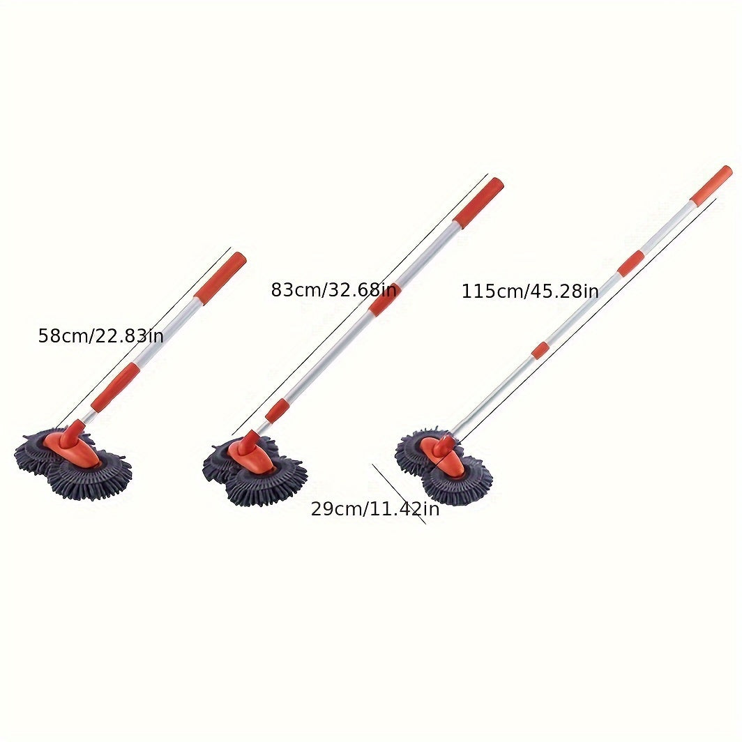 360 Degree Rotating Double Head Car Wash Brush Plastic Durable Auto Cleaning Tool