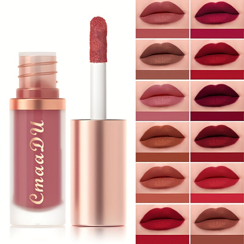 Women Satin Velvet Lipstick Set 6 Colors Long-Lasting Moisturizing