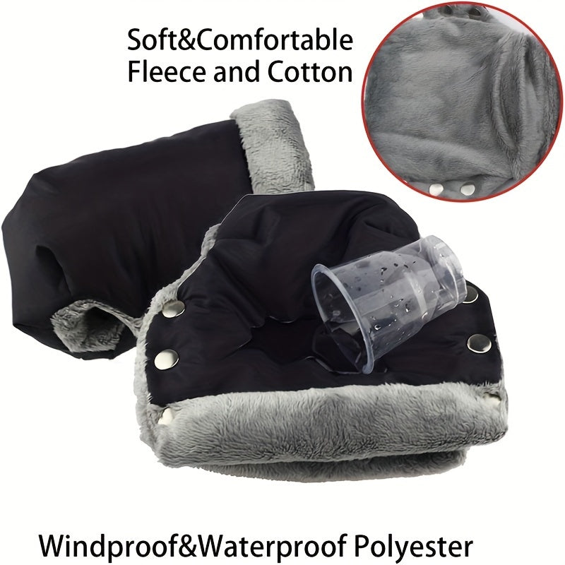 Warm Winter Gloves for Strollers Bikes and Trailers Waterproof Fleece Gear