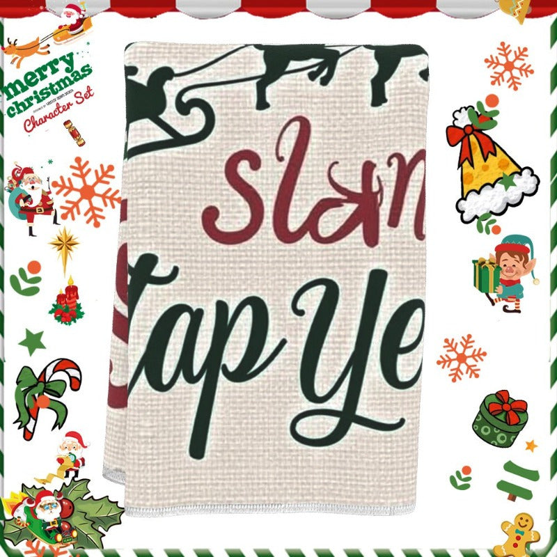 Christmas Kitchen Towel 18x66cm Soft Merry Christmas Winter Decor