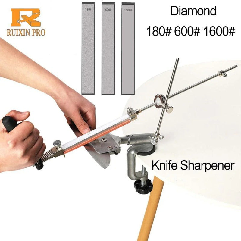 Yangi professional Ruixin pro 4 rx 008 Alüminiy alloy pichoq silliqlash tizimi, olmosli silliqlash toshi bilan.