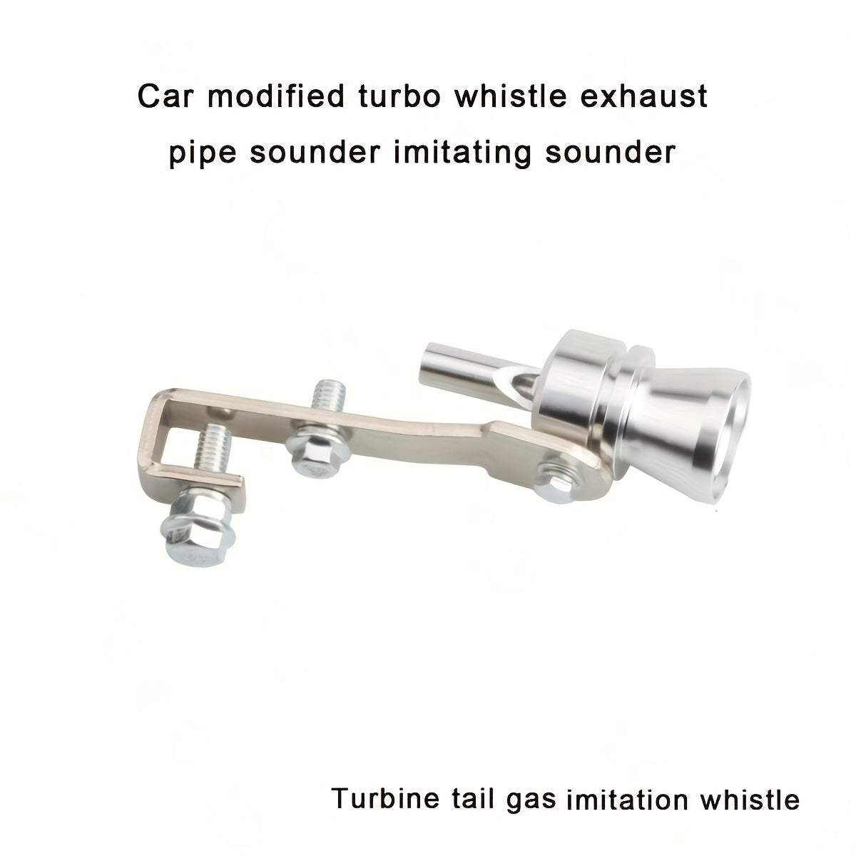 Universal Aluminum Alloy Turbo Whistle Exhaust Pipe Sound Amplifier Car Motorcycle