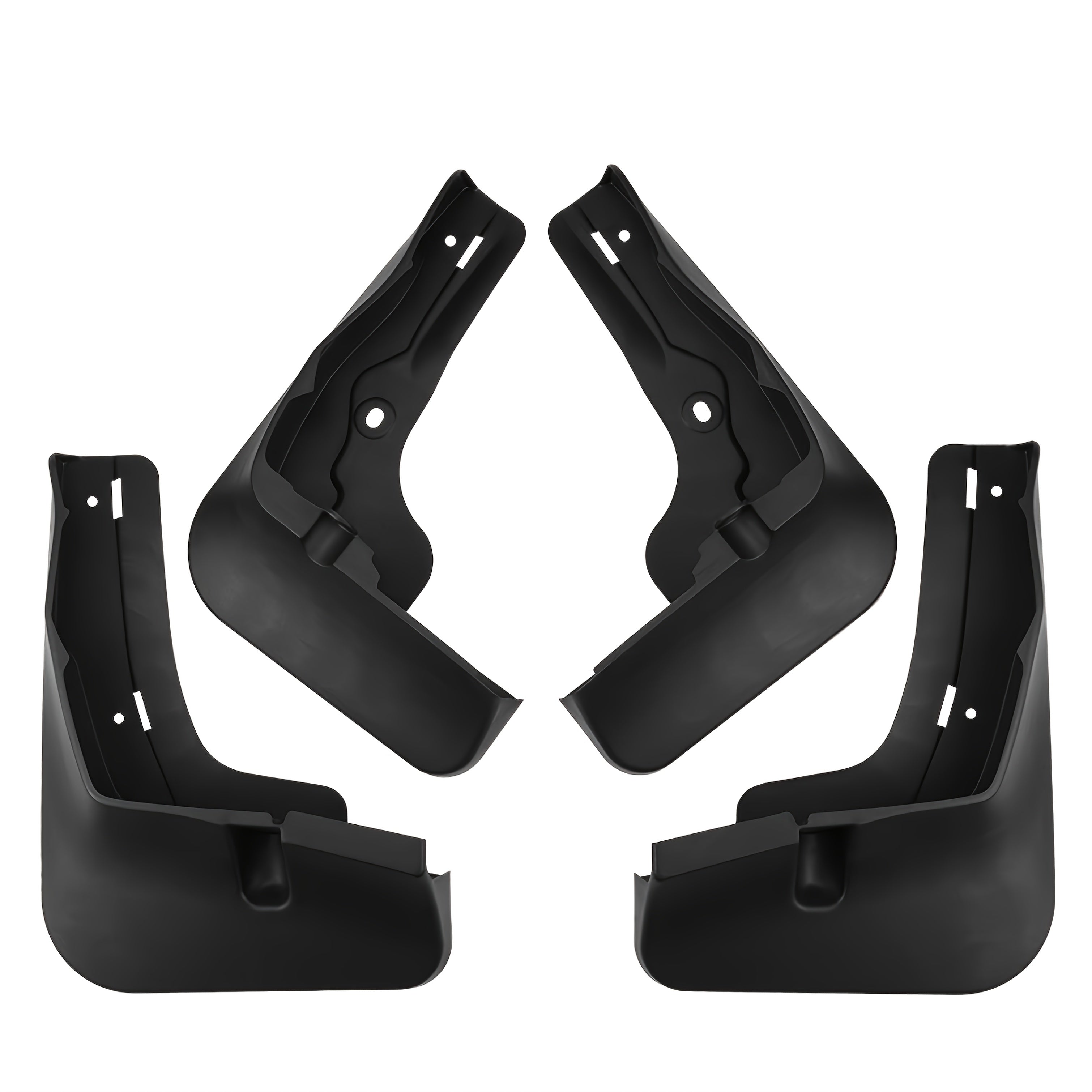 Pair Mudguards Plastic Front Rear Splash Guards Weather-Resistant Vehicle Safety