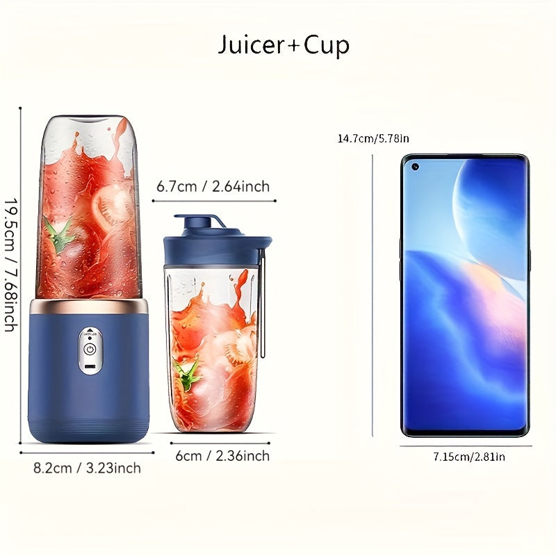 USB Rechargeable Juicer Cup for Fresh Fruit and Vegetable Drinks on the Go