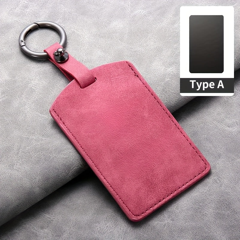 Universal PU Leather Key Fob Cover for Cars, Stylish Durable Protector