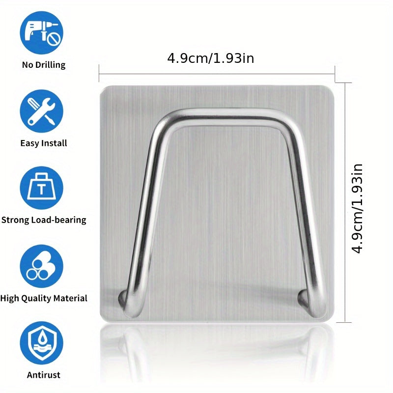 Stainless Steel Wall-Mounted Sponge Holder with Open Storage Waterproof Rust-Resistant