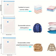 Bolsa de almacenamiento al vacío de un solo pieza que ahorra espacio para ropa con cierre de hebilla, organizador de viaje portátil