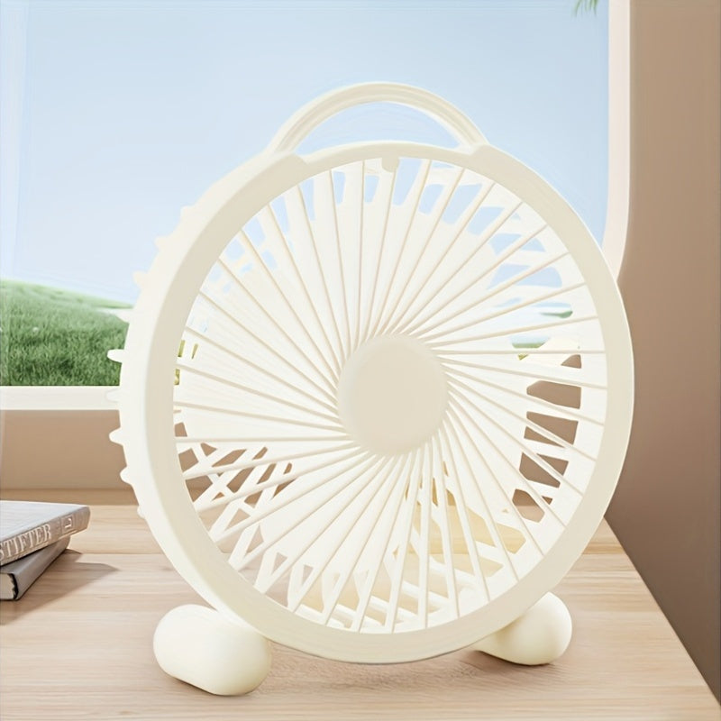 USB ish stoli ventilyatori Ultra-quiet, kompakt havo oqimi, sozlanadigan tezlik bilan ofis, yotoqxona, uy uchun