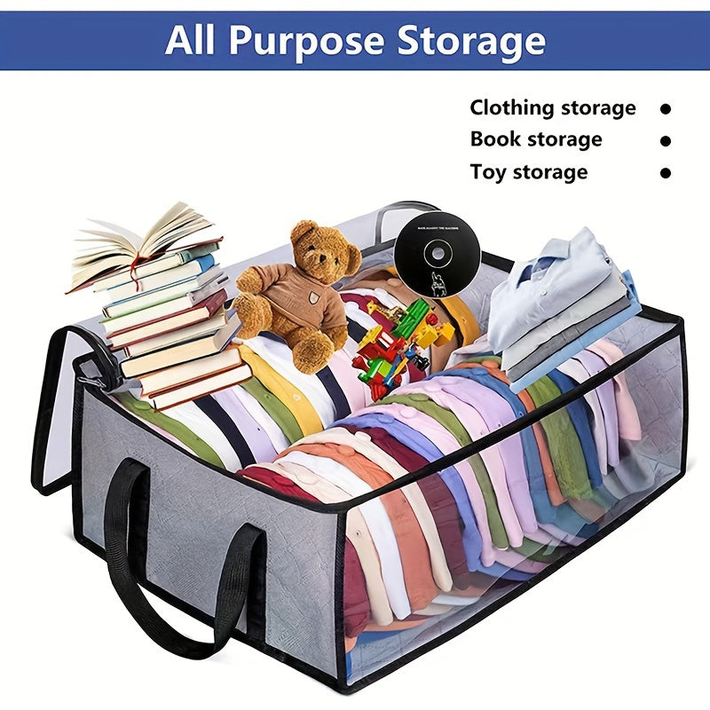 2 Pieces Hat Storage Dust Bags Foldable Organizer with Transparent Lid and Windows