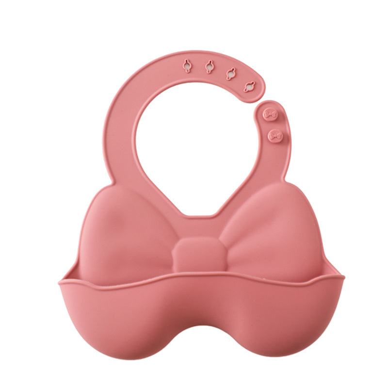 Baby Silicone Bib 3D Butterfly Waterproof Soft Food-Grade BPA-Free Adjustable