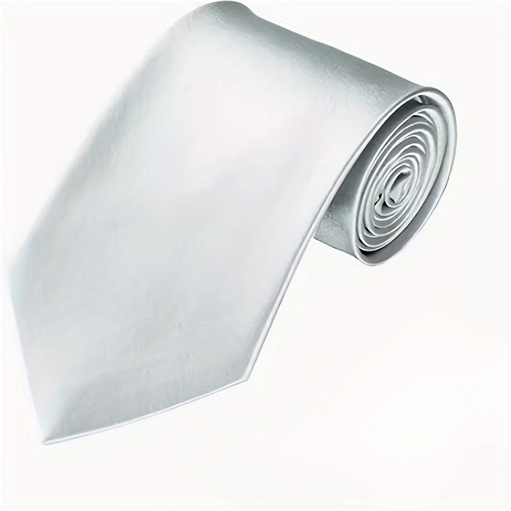 Oq rangli, burgundy va ko'k rangli erkaklar uchun 8 sm kenglikdagi to'liq rangli galstuklar, to'ylar va sovg'alar uchun