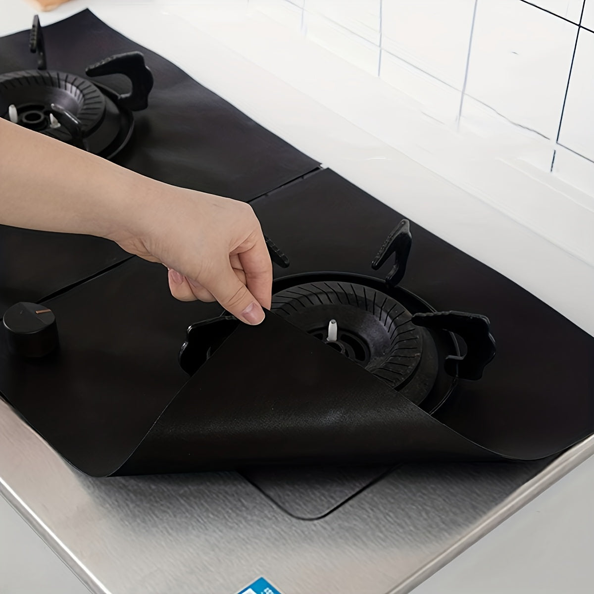 Gas Stove Cleaning Pads Set of 4 Heat-Resistant Oil-Resistant Easy to Clean