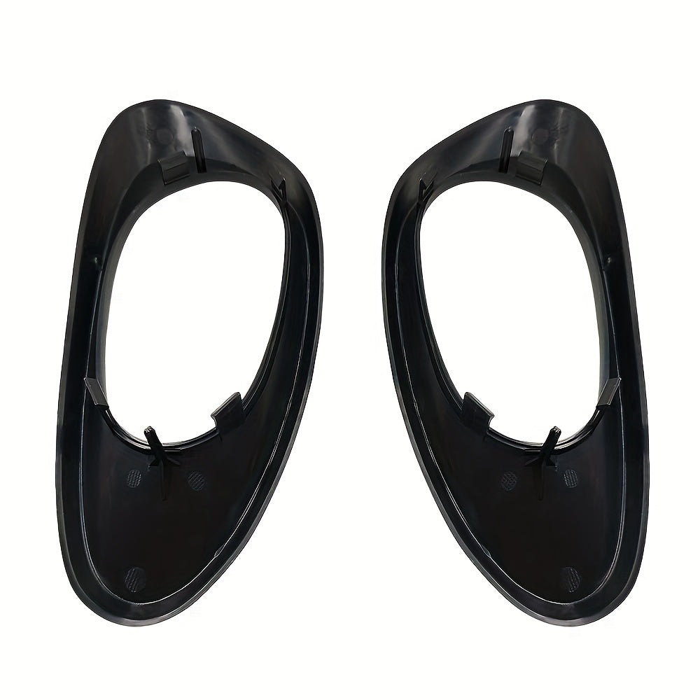Front Rear Door Handle Bezel Trim Polished Black for Chevy Trailblazer