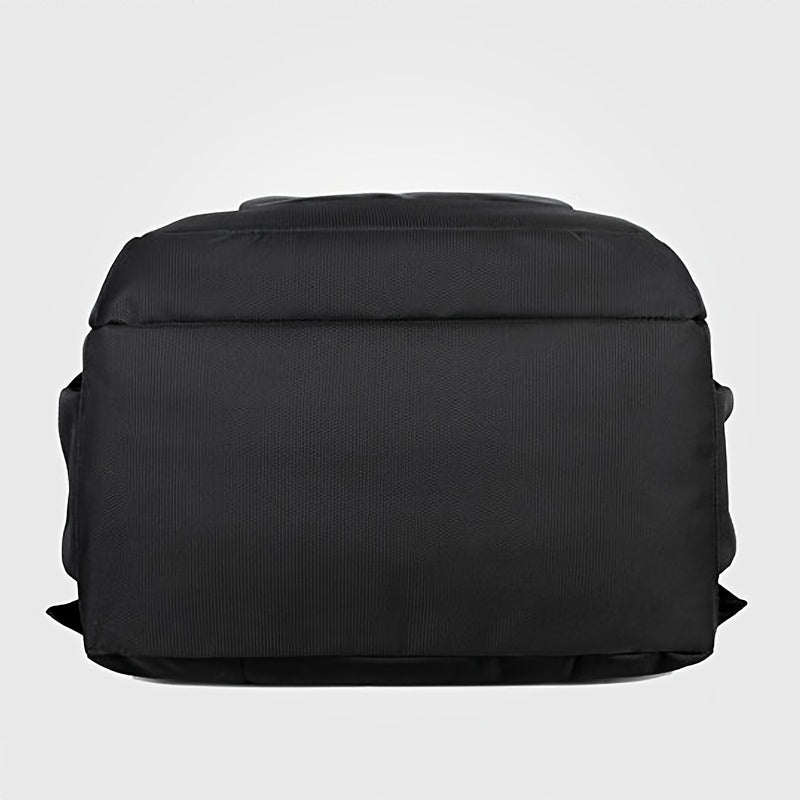 Men's Casual Nylon Backpack Large Capacity Laptop Travel Bag Black