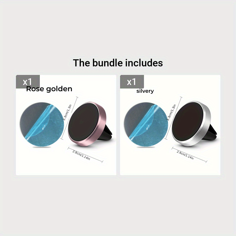 Soporte magnético universal para coche para teléfonos inteligentes negro