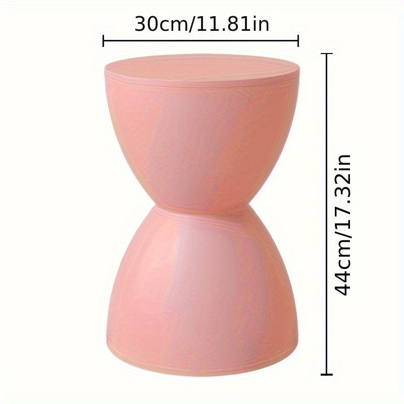 Modern Nordic Plastic Stool Side Table Corner Accent Shoe Bench