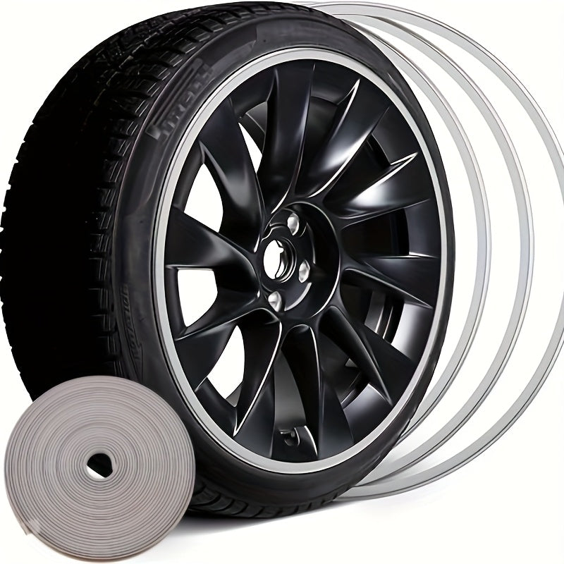 8M Car Wheel Rim Edge Protector Rubber Wheel Hub Rim Guard Scratch Prevention