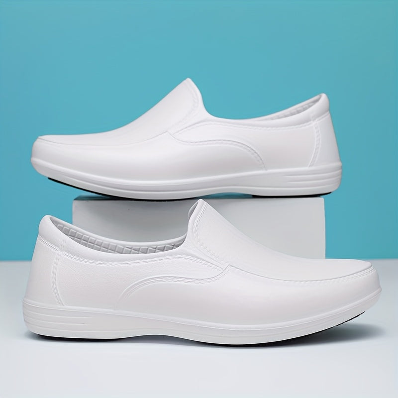 Unisex Rain Shoes Lightweight Non-Slip Rubber Sole All-Season Chef Footwear