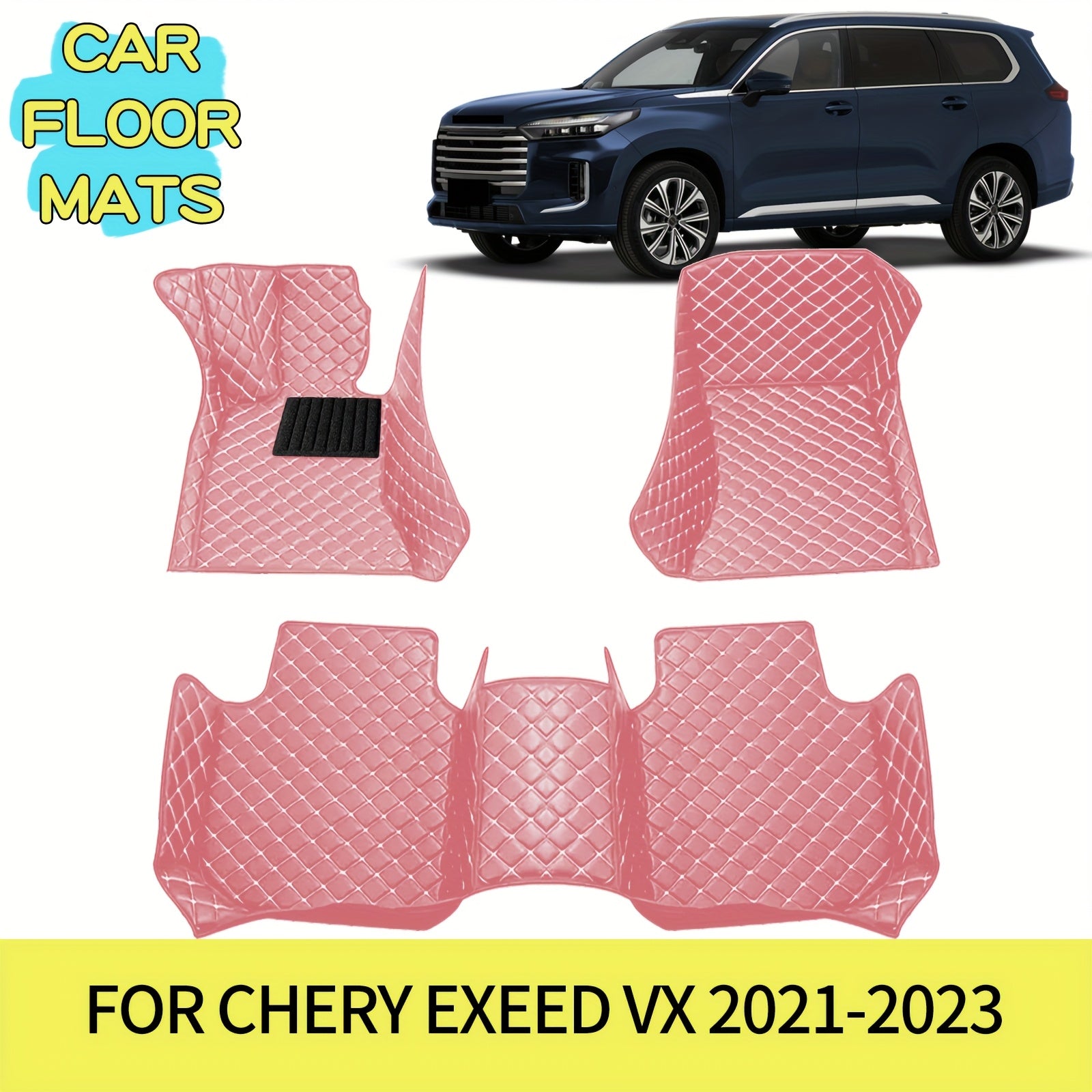 Luxury Faux Leather Car Mats Set for Exeed 2021-2023 Left-Hand Drive