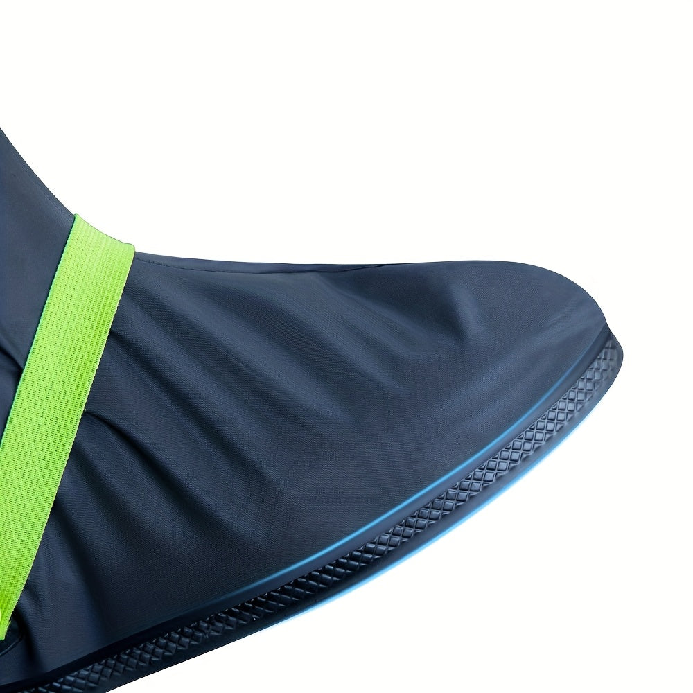 Unisex Waterproof Thick High-Top Shoe Covers for Cycling and Outdoor Activities