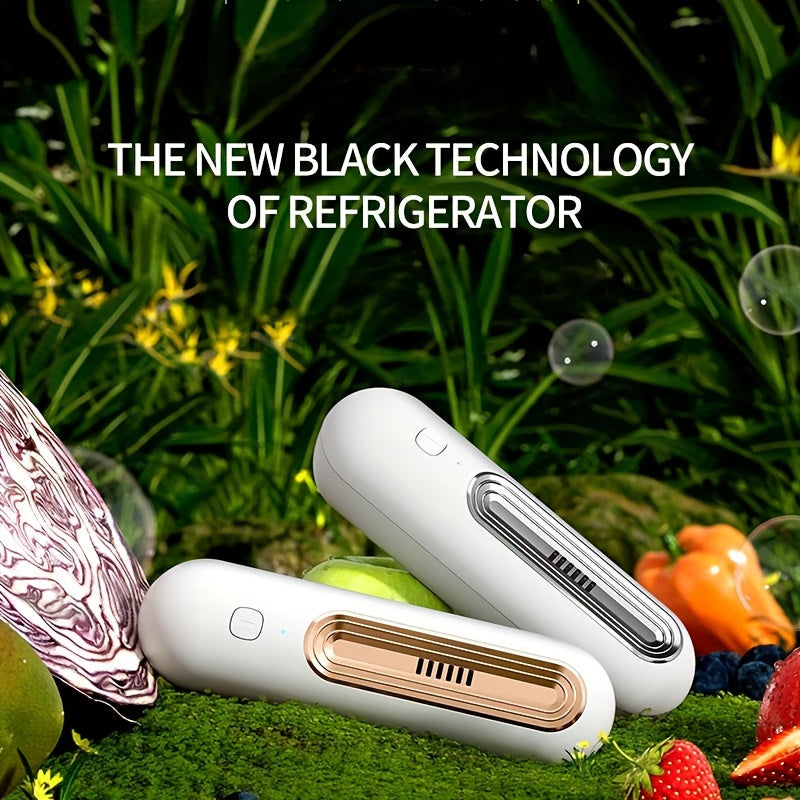 Portable Deodorizer Air Purifier for Refrigerator Closet Pet Areas USB Rechargeable 1200mAh