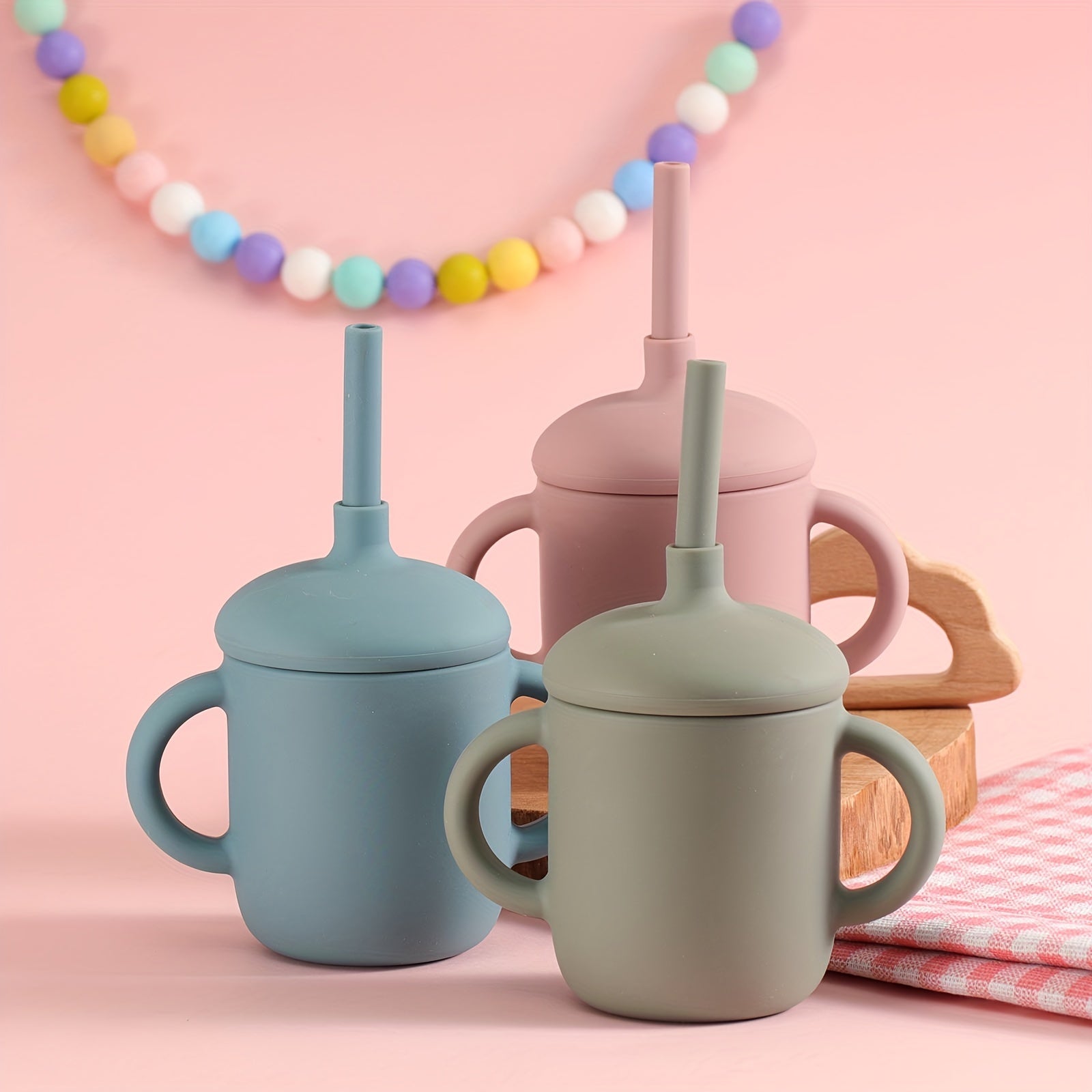 Baby Silicone Water Cup for Babies Learning to Drink 8oz Durable and Safe