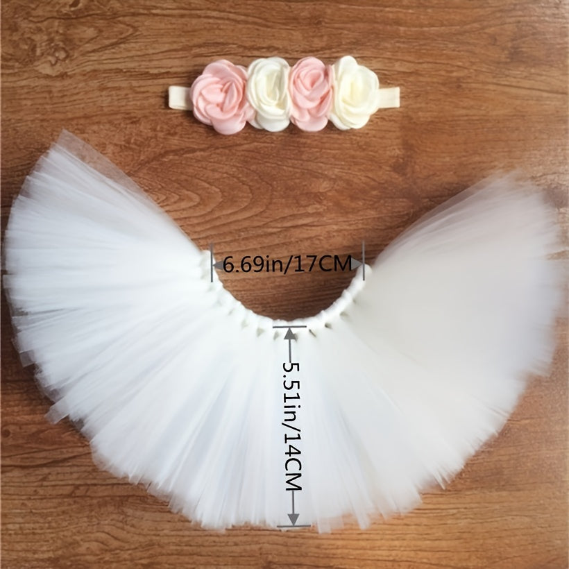Baby Tutu Skirt and Headband Photo Set for Christmas Halloween Thanksgiving New Year Valentine